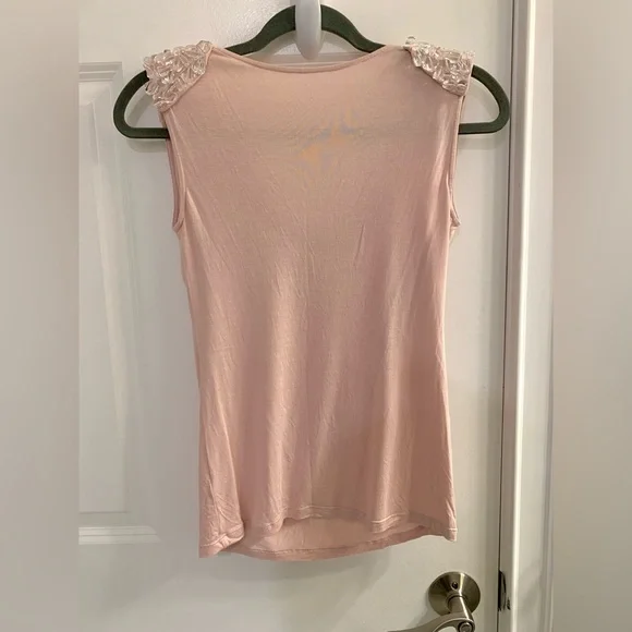 Sequenced-Shoulder’s Pink Shortsleeved Top - Picture 5 of 5